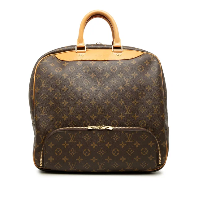 Brown Louis Vuitton Monogram Evasion Travel Bag in Brown Coated canvas from Designer Revival