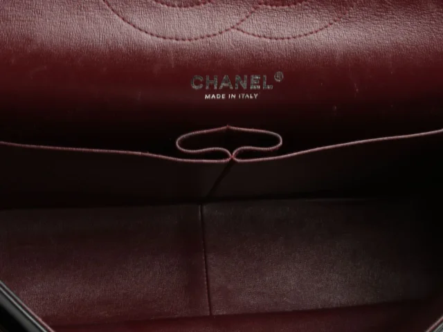 Chanel Jumbo Black Quilted Lambskin Classic Double Flap in Black Lambskin from Ann's Fabulous Finds, photo 9 of 10