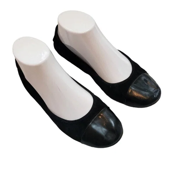 Lanvin Paris Black Patent Leather Flats Size 6 in black Patent leather from Poshmark