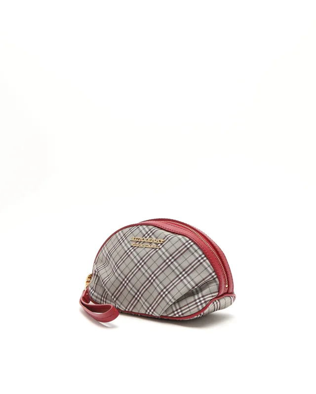 Burberry Label Nova Accessory Pouch in Blue Canvas from A Retro Tale, photo 2 of 7