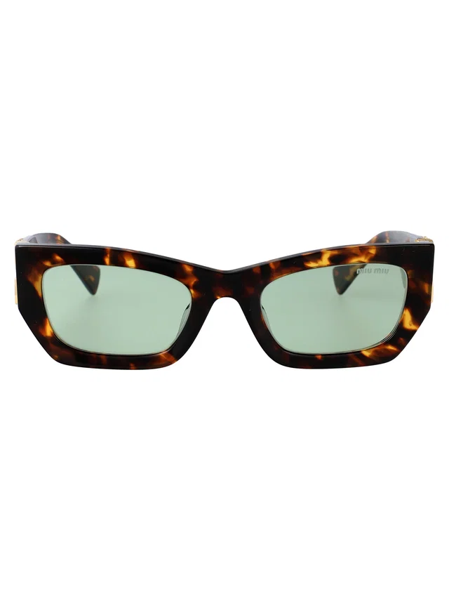 Miu Miu 0mu Tortoiseshell Acetate Sunglasses — Brown in Brown from HEWI