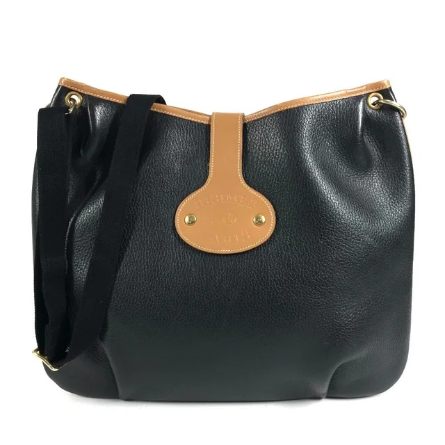 Hermès Shoulder Bag Rodeo Logo Ardennes Black in Black from The Reluxe