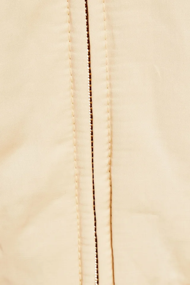 Zimmermann Padded Satin Bomber Jacket in White, photo 4 of 4 from THE OUTNET