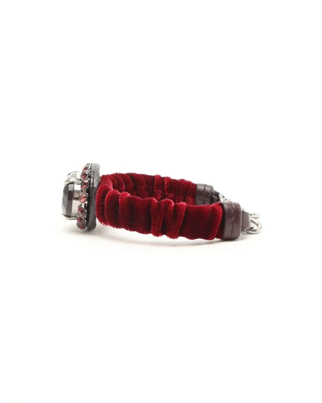 Miu Miu Rhinestone Bracelet in Velvet from A Retro Tale, photo 3 of 6