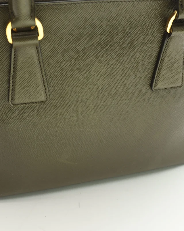 Prada Saffiano Lux Promenade Top Handle Bag in Saffiano leather from A Retro Tale, photo 10 of 16