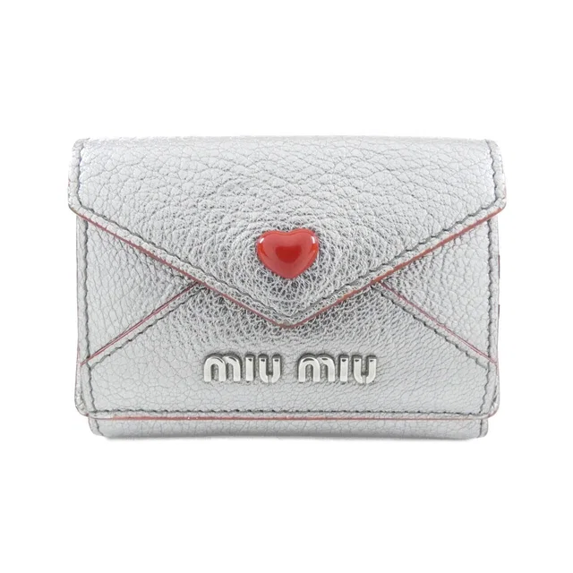 Miu Miu Wallet Silver in Silver from The Reluxe