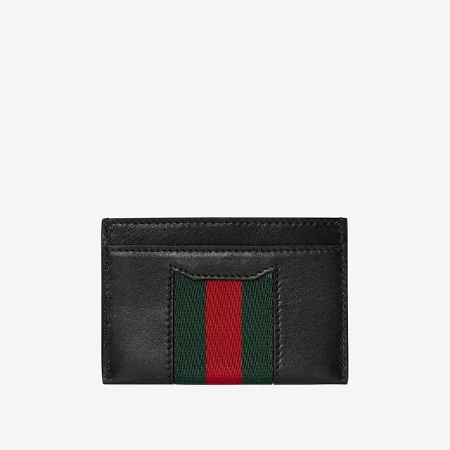 Gucci Card Case — Black Leather Wallets & Purses in Black Leather from HEWI