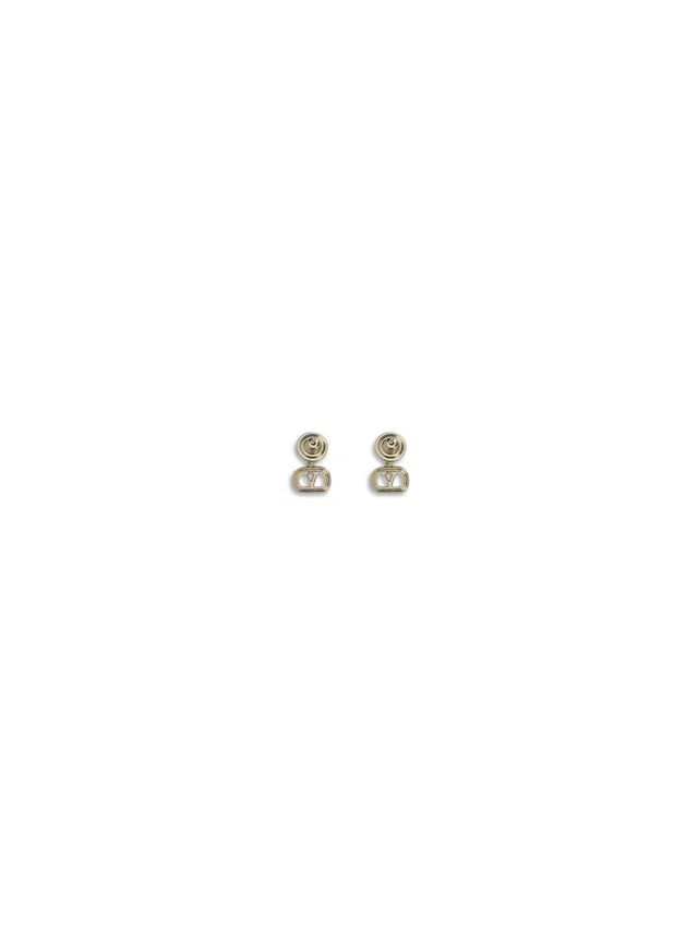 Valentino Garavani Ovalette Earrings — Gold Brass in Gold from HEWI