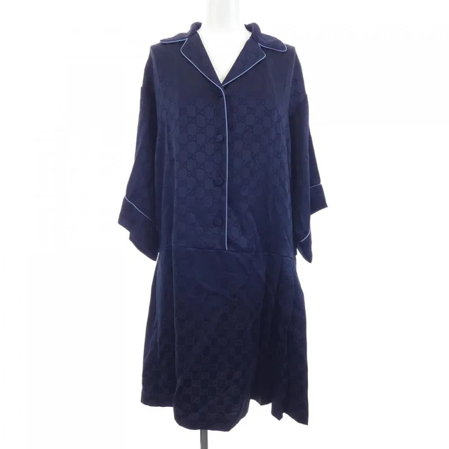 Gucci Zaqkj Dress Navy in Navy from The Reluxe