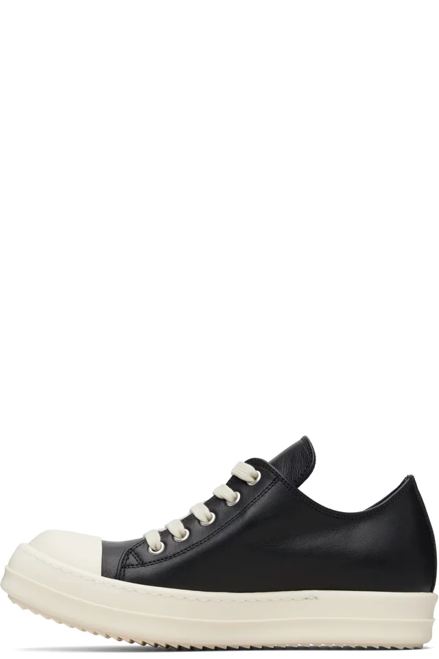 Rick Owens Black Temple Extreme Low Sneakers, photo 3 of 5 from SSENSE
