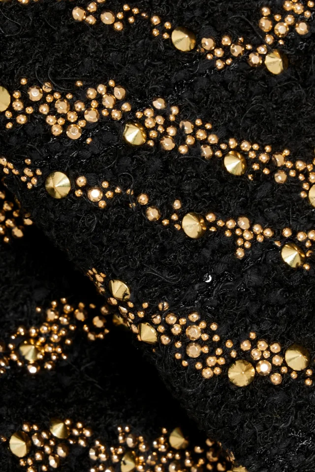 Balmain Studded Bouclé-Tweed Cropped Top, photo 4 of 8 from THE OUTNET