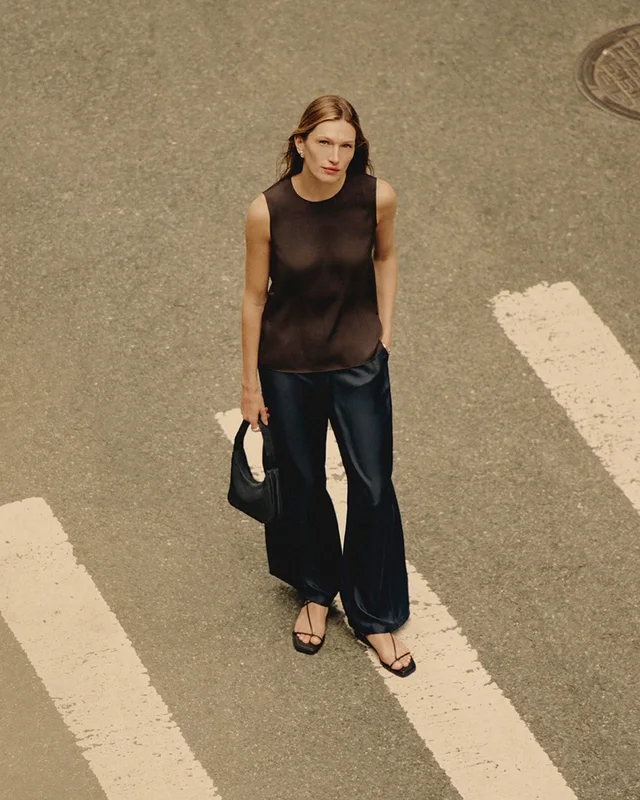 Theory Shell Top in Silk Georgette, photo 7 of 8 from Theory
