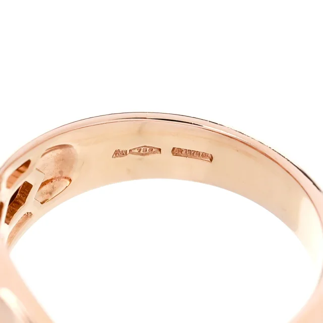 Bvlgari 18K Rose Gold Diamond Rubellite Serpenti Seduttori Ring 55 7.25 in Pink from FASHIONPHILE, photo 6 of 6