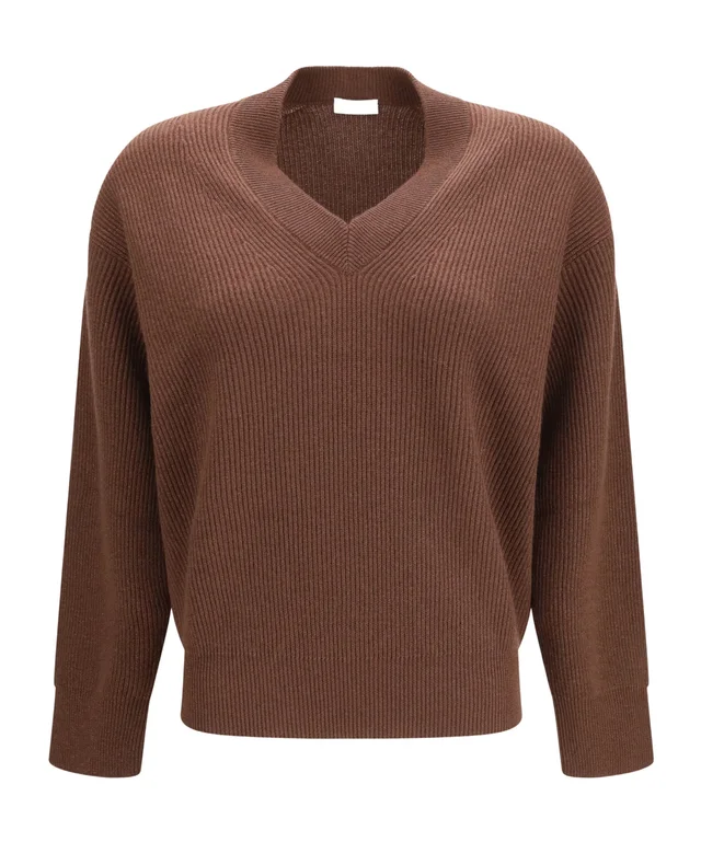 Brunello Cucinelli ribbed-knit V-neck sweater from SENSER, photo 1 of 1