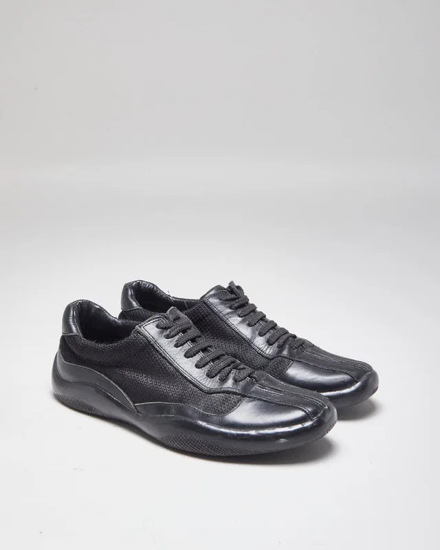 Prada Black Trainers - UK5 in Black from Rokit Vintage