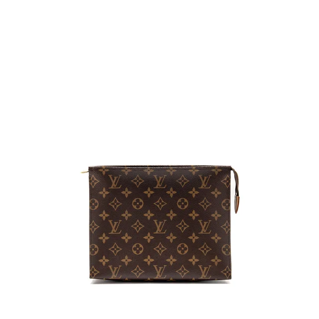 Louis Vuitton toiletry pochette 26 monogram canvas GHW in Coated canvas from EMIER