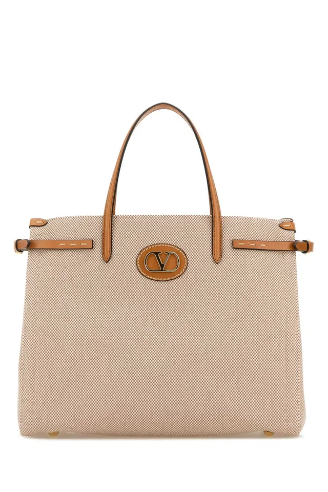 Valentino Garavani Tote Bag — Beige in Beige Canvas from HEWI