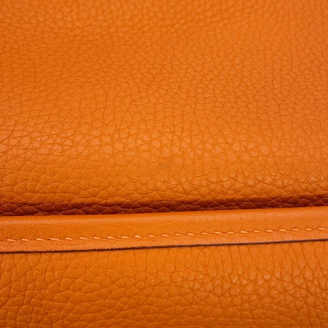 Hermès Evelyne 1 Orange Taurillon Clemence Size PM in Orange Clemence leather from GALLERY RARE, photo 8 of 18