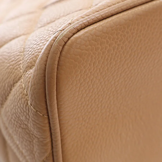 Beige Chanel Caviar Medallion Tote in Beige Caviar leather from Designer Revival, photo 9 of 15