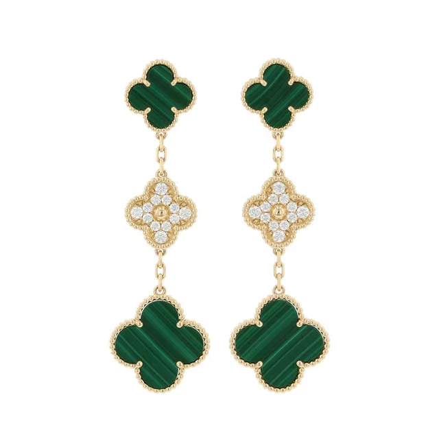 Van Cleef & Arpels Magic Alhambra Earring 3 MotifVCARO9II00 18K Yellow Gold in Yellow from GALLERY RARE