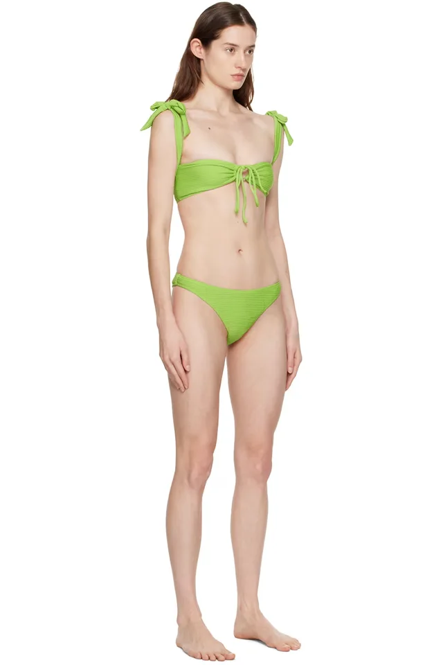 GUIZIO SSENSE Exclusive Green Mona Bikini, photo 2 of 2 from SSENSE
