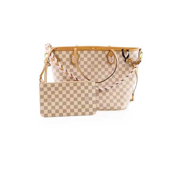 Louis Vuitton Neverfull MM Damier Azur in Canvas from The Purse Affair