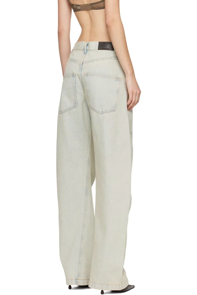 Calvin Klein Collection Blue Loose Jeans, photo 3 of 4 from SSENSE