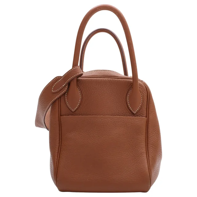 Hermès 2018 Lindy 30 Gold in Gold Clemence leather from VINTAGE QOO TOKYO, photo 2 of 2