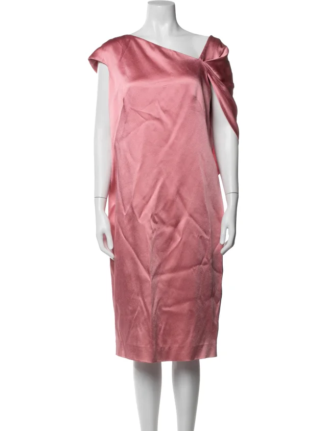 Givenchy Asymmetrical Knee-Length Dress w/ Tags in pink from The RealReal