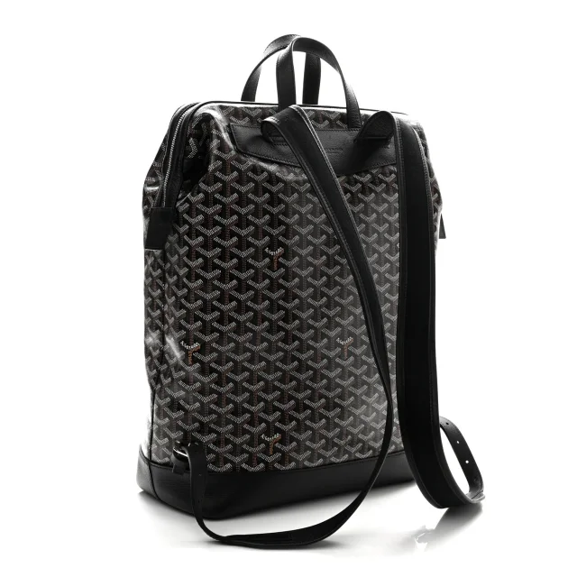 Goyard Goyardine Calfskin Cisalpin Backpack Black in Black Calfskin from FASHIONPHILE, photo 3 of 9
