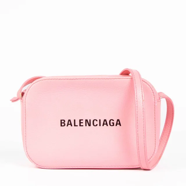 Balenciaga Pink Everyday Camera Crossbody Bag in Pink Leather from Labellov