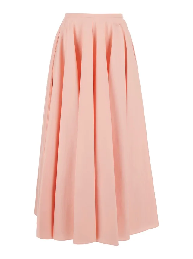 GIVENCHY Pink A-Line Skirt with Flared Design in Cotton for Women in Pink, photo 2 of 6 from Gaudenzi Boutique