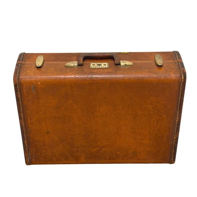 Samsonite Vintage Streamlite Suitcase Shwayder Bros Hard Shell Brown 21" No Key in neutral|red|brown from Poshmark