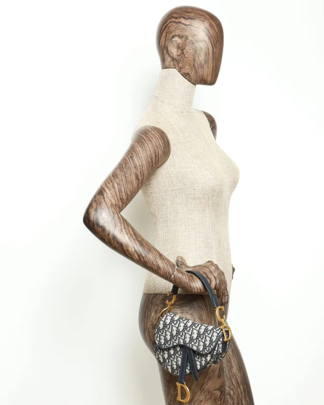 Dior Mini Oblique Saddle Bag in Canvas from A Retro Tale, photo 11 of 11
