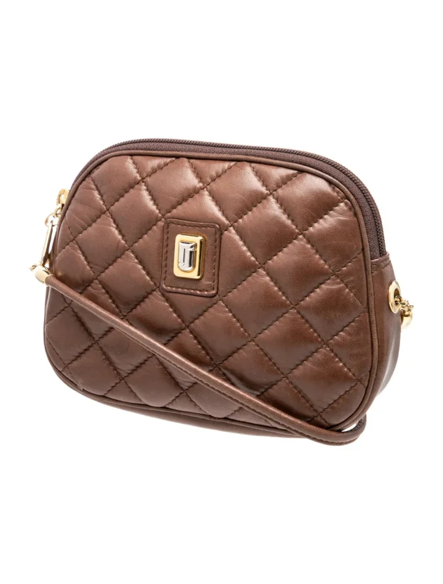 Judith Leiber Crossbody Bag in brown|red Leather from The RealReal, photo 3 of 6