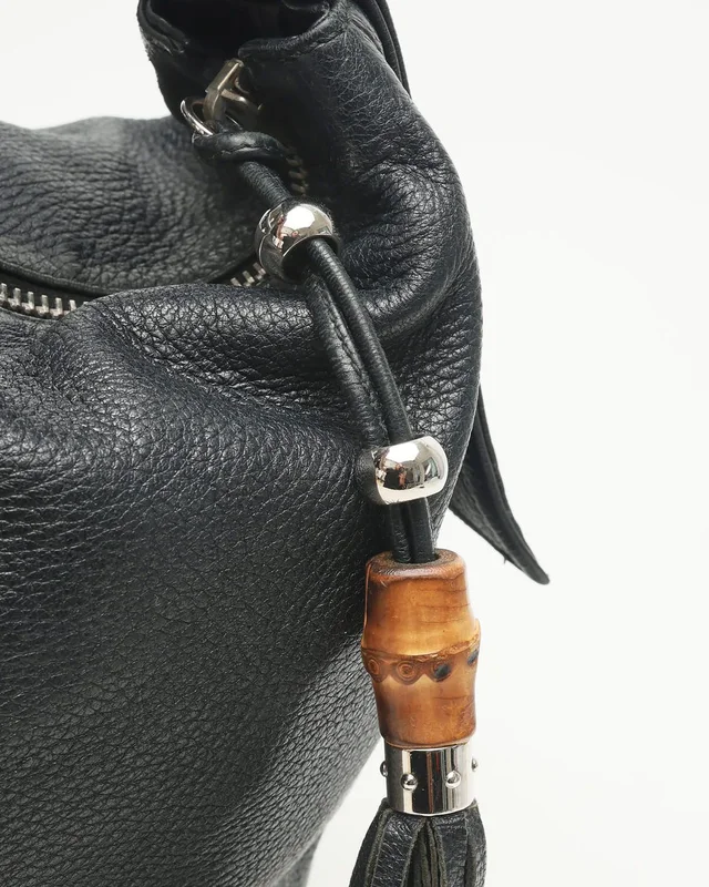 Gucci Jungle Bamboo Hobo Bag in Caviar leather from A Retro Tale, photo 7 of 13