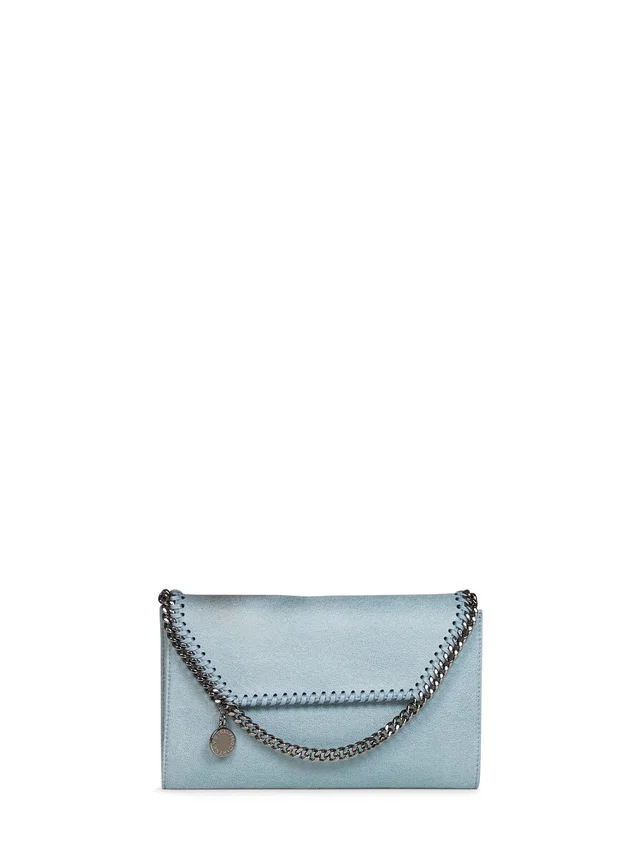 Stella McCartney Falabella Crossbody Wallet — Blue Polyester in Blue from HEWI