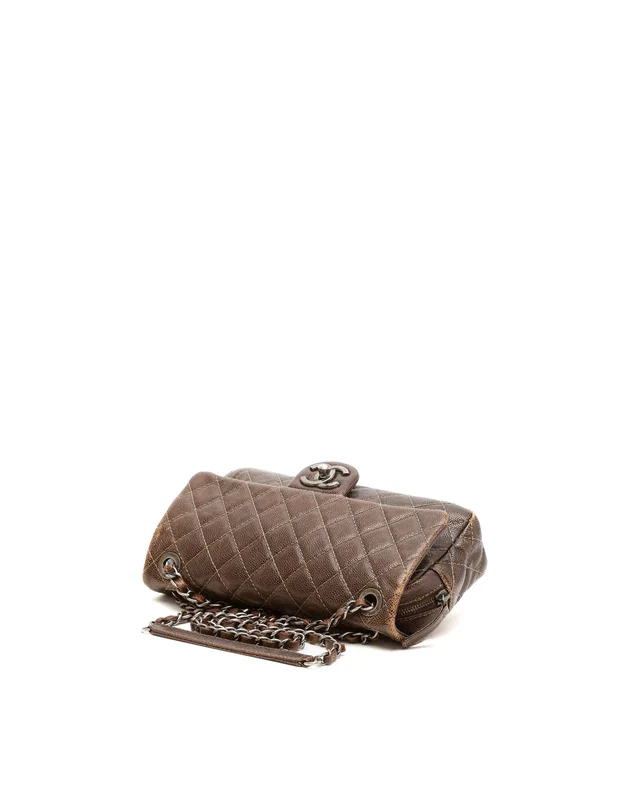 Chanel Medium Shiva Caviar Single Flap Bag in Caviar leather from A Retro Tale, photo 4 of 9