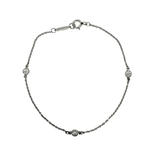Tiffany & Co. Bracelet Elsa Peretti by the Yard Diamond Platinum from The Reluxe