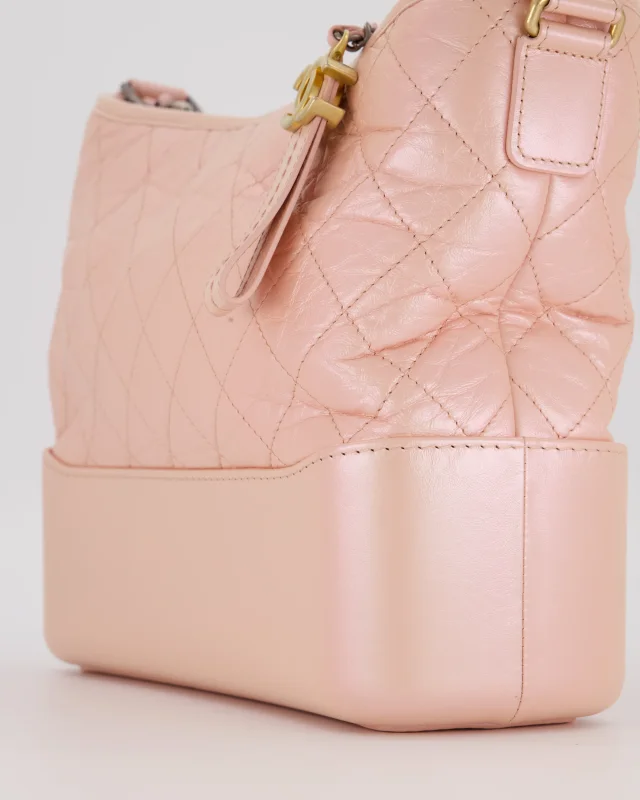 Chanel Large Gabrielle Bag in Light Pink Crumpled Calfskin Leather with Mixed Hardware in Pink Calfskin from Sellier, photo 11 of 19
