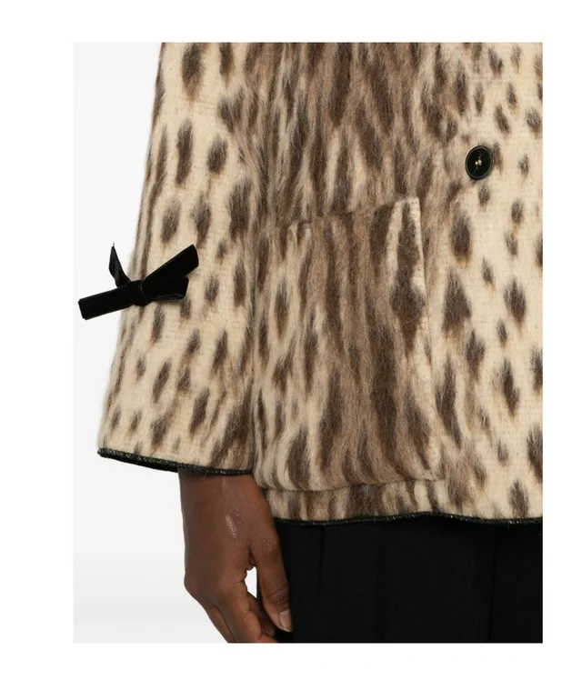 Forte Forte leopard-print double-breasted coat, photo 5 of 5 from SENSER