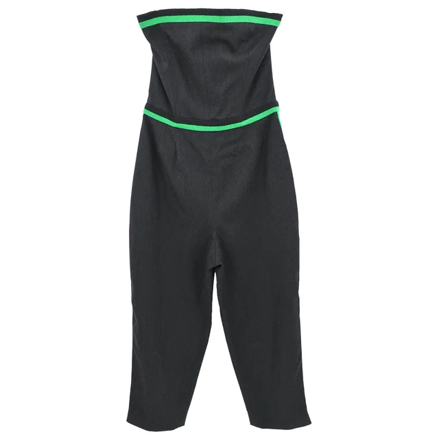 Chanel Jumpsuit Black #40 in Black Wool from AMORE Vintage Tokyo