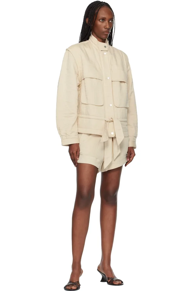 Isabel Marant Etoile Off-White Blandina Jacket, photo 4 of 4 from SSENSE