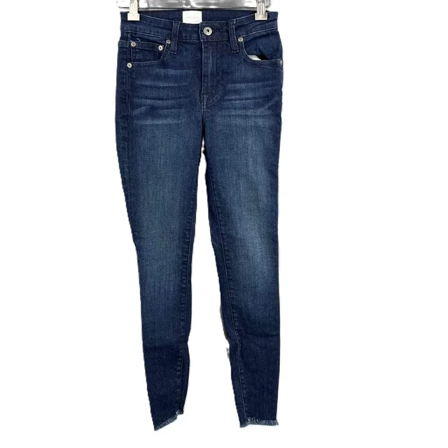 SIMKHAI Jeans Blue Raw Edge Skinny Fit Stretch Womens Size 24 in blue from Poshmark