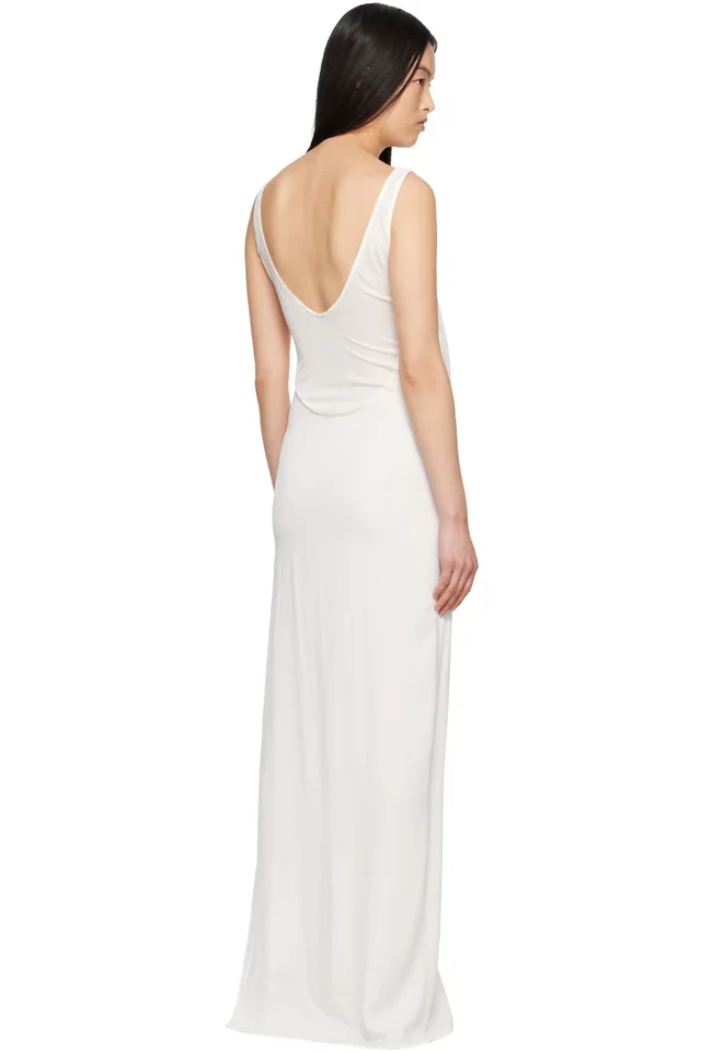 Christopher Esber White Fusion Arced Maxi Dress, photo 3 of 5 from SSENSE