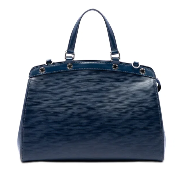 Blue Louis Vuitton Epi Brea MM Satchel in Blue Leather from Designer Revival