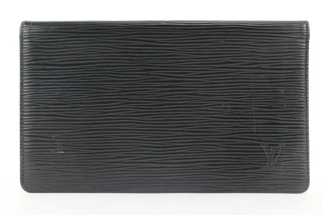 Louis Vuitton Black Epi Leather Long Bifold Wallet in Black Leather from Bagriculture