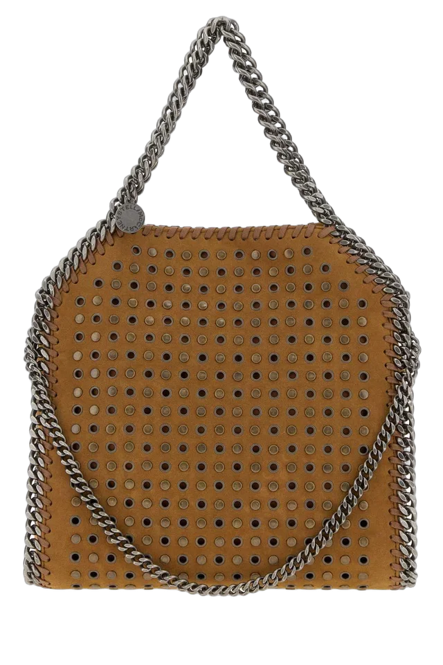 Stella McCartney Falabella Mini Shoulder Bag — Brown in Brown Suede from HEWI