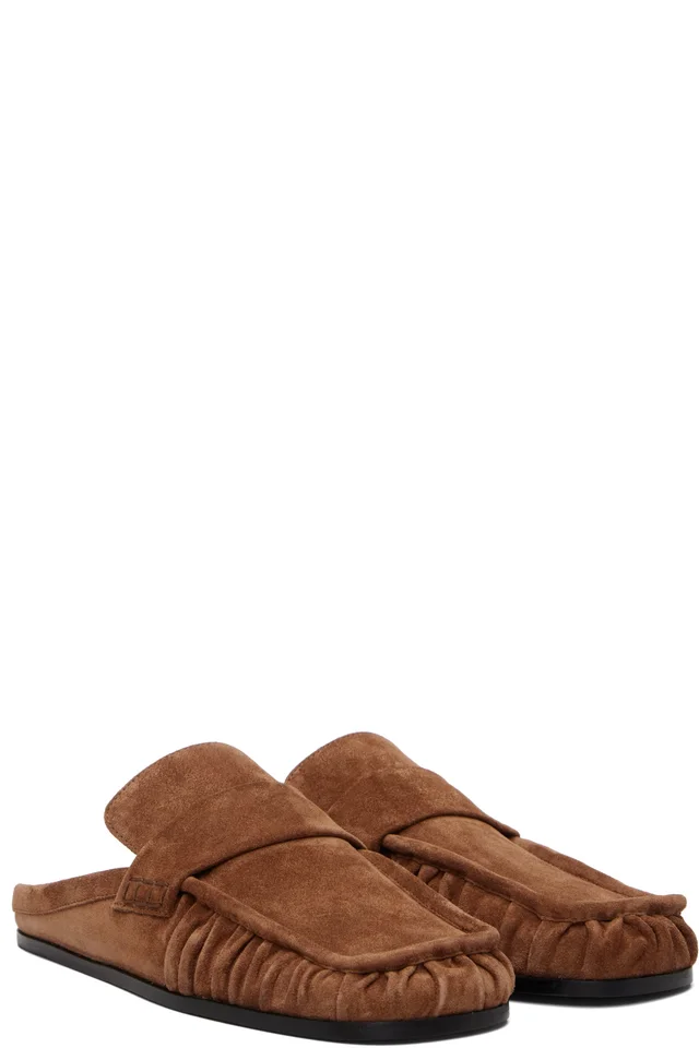 Jil Sander Tan Moc Toe Loafers, photo 4 of 5 from SSENSE