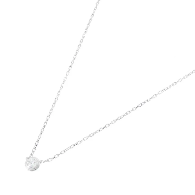Cartier D Amour Au750 White Gold Necklace in White from LuxUness, photo 2 of 2